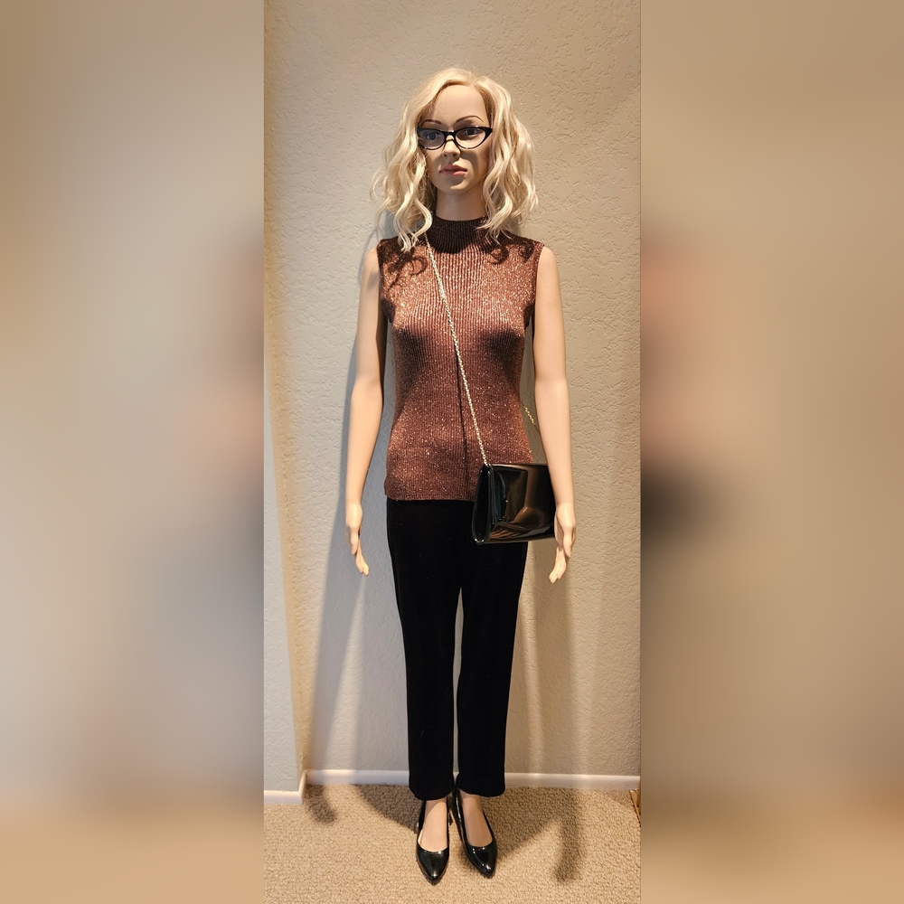 Joseph A Silk + Metallic Sweater